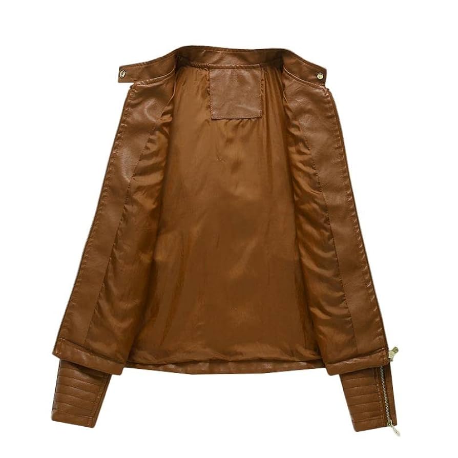 Ameri　CRASH FAKE LEATHER COAT Vintage 90s Y2K Arizona Faux Leather Racing Stripe Full Zip